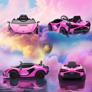 Aosom Compatible 12V Battery-powered Kids Electric Ride On Car Toy with Parental Remote Control Music Lights MP3 for 3-5 Years Old Pink - Image 9