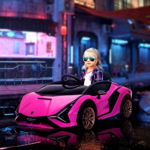 Aosom Compatible 12V Battery-powered Kids Electric Ride On Car Toy with Parental Remote Control Music Lights MP3 for 3-5 Years Old Pink - Image 10