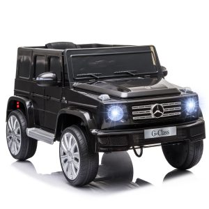 Aosom Mercedes Benz G500 Licensed 12V Kids Ride on Car with Remote Control, Music, Lights, MP3 for 37-96 months, Black - Image 11