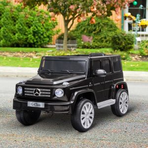 Aosom Mercedes Benz G500 Licensed 12V Kids Ride on Car with Remote Control, Music, Lights, MP3 for 37-96 months, Black - Image 8