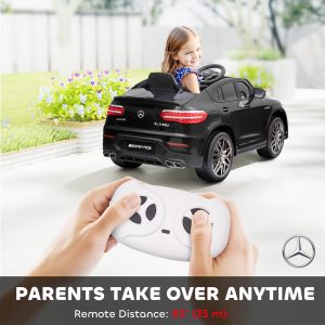 Aosom Officially Licensed Kids Ride-On Car 12V Electric Ride On Car Perfect Toy Gift with Remote Control Suspension Wheel, Black - Image 15