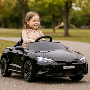 Aosom Ride-On Toy On Car with Remote Control, 12V 3.1 MPH Electric Ride for Kids w/ Suspension System, Horn Honking, Black - Image 1