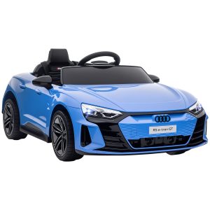 Aosom Ride-On Toy On Car with Remote Control, 12V 3.1 MPH Electric Ride for Kids w/ Suspension System, Horn Honking, Blue - Image 2