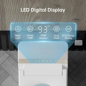 Smart Bidet Toilet, Auto Open/Close Lid, Foot sensor Operation , LED Display - Image 9