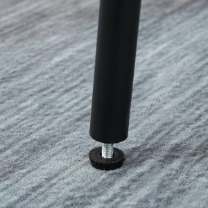 HOMCOM Bar Stools Set of 2, Upholstered Counter Height Bar Chairs, 26" (66 cm) Kitchen Stools with Steel Legs for Dining Area, Kitchen Aisle, Coffee - Image 9