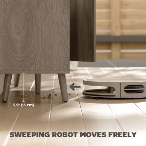 HOMCOM Buffet Cabinet with Storage, Modern Fluted Sideboard with Adjustable Shelves for Dining Room Living Room, Light Grey - Image 7