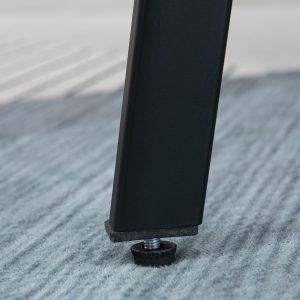 HOMCOM Counter Height Stools Set of 2, Upholstered Kitchen Stool with Back and Steel Legs - Image 11