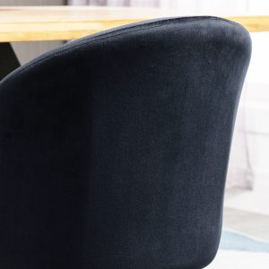 HOMCOM Modern Dining Chairs, Mid-Back Velvet-touch Upholstery Side Chair, Table Chair for Living Room, Dining Room, Black, Set of 4 - Image 10