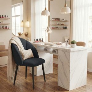 HOMCOM Modern Dining Chairs Set of 4, Upholstered Dining Room Chairs with Metal Legs, Shell Backrest, Padded Seat, Black - Image 10