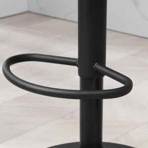 HOMCOM Swivel Bar Stools Set of 2, Faux Leather Upholstered Counter Height Barstools with Round Metal Base - Image 10