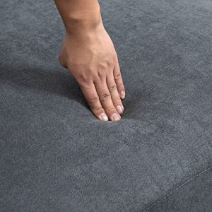 HOMCOM U Shape Couch with Double Chaise Lounge, Modern 4 Seater Sofa with Wooden Legs, Fabric Sofa for Living Room, Dark Grey - Image 10