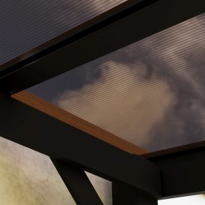 Outsunny 10' x 10' Hardtop Gazebo Wall-Mounted / Free Standing Outdoor Pergola with UPF 50+ & Waterproof Polycarbonate Roof - Image 10