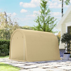 Outsunny 10' x 10' Outdoor Storage Tent, Heavy Duty and Waterproof Portable Shed for Bike, Motorcycle & Garden Tools - Image 9