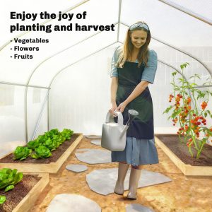 Outsunny 15'x10'x7' Greenhouse Gardening Planting Shed White - Image 17