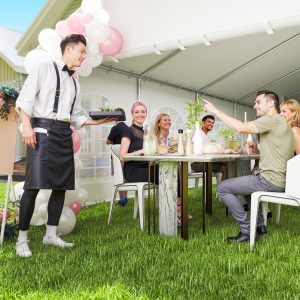 Outsunny 16'x32' Heavy Duty Large Party Tent & Carport with Removable Sidewalls, Portable Garage Canopy Tent, White - Image 15