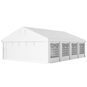 Outsunny 19.6' x 26' Heavy Duty Party Tent and Carport, Outdoor Canopy Tent with Removable Sidewalls, 8 Windows and Vents - Image 2