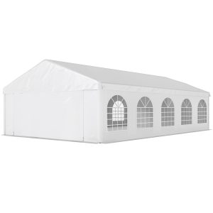 Outsunny 20'x33' Heavy Duty Large Party Tent & Carport with Removable Sidewalls, Portable Garage Canopy Tent, White - Image 11