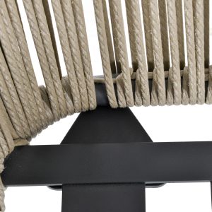 Outsunny 3 Pieces Wicker Patio Furniture Set, Rattan Bistro Set with Coffee Table and Cushions, Outdoor Conversation Set for Garden, Porch, Balcony, Grey - Image 9