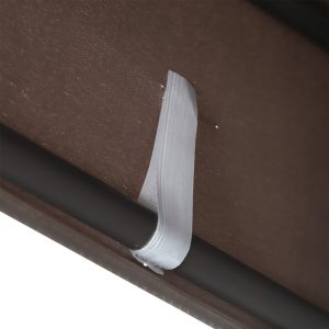 Outsunny 3 Seater Porch Swing Heavy Duty Outdoor Swing Chair Outdoor Lounge Hammock Cushioned Seat W/ Tilt Canopy, Brown - Image 9