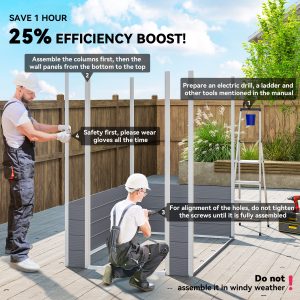 Outsunny 4.5' x 6' Garden Storage Shed with Latch Door, Vents, Sloped Roof, Light Grey - Image 4