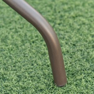 Outsunny 6 Pieces Outdoor Dining Set for 4 with Umbrella Patio Outdoor Furniture Set with Round Table 4 Folding Chairs Cream - Image 9