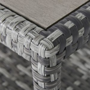 Outsunny 6 Pieces Patio Furniture with Cushions, PE Wicker Sectional Furniture Conversation Set with a 3-Seat Sofa, 2 Recliner Chairs, 2 Footstools, Table, Grey - Image 11