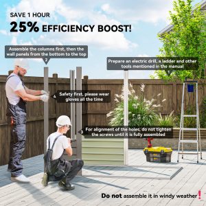 Outsunny 6 x 4FT Galvanized Garden Storage Shed, Metal Outdoor Shed with Double Doors and 2 Vents, Light Grey - Image 4