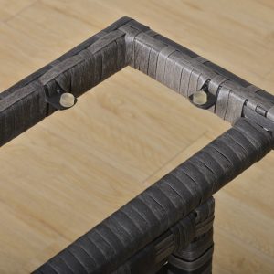 Outsunny 6pcs Outdoor Rattan Sofa Set Garden Wicker Sectional Couch Furniture Set with Dining Table and Chair Dark Grey - Image 10