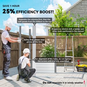 Outsunny 7.7' x 6.5' Outdoor Metal Garden Shed House Hut Gardening Tool Storage with Ventilation, Light Grey - Image 4