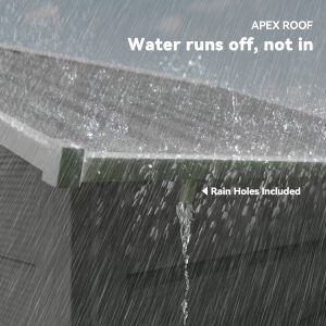 Outsunny 7.7' x 6.5' Outdoor Metal Garden Shed House Hut Gardening Tool Storage with Ventilation, Light Grey - Image 7