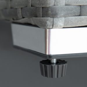 Outsunny 7pc Garden Wicker Sectional Set with Tea Table Patio Rattan Lounge Sofa Outdoor Deck Furniture Light Grey - Image 12