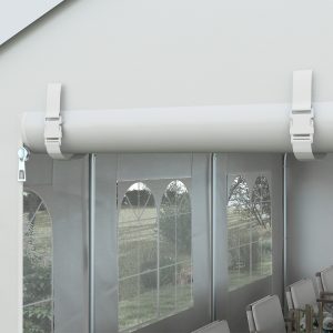 Outsunny Heavy Duty Party Tent, 19.5' x 19' Large Sun Shade Canopy Tent for Parties, Events, BBQ Grill, White - Image 18