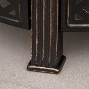 Outsunny Outdoor Fire Pit, Firepit with Grill Net, Mesh Lid, Poker, for Camping, Bonfire, Picnic, Bronze - Image 10