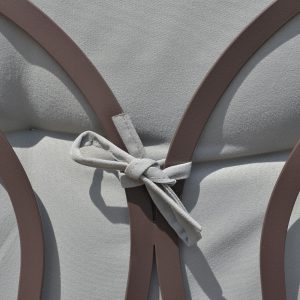 Outsunny Outdoor Patio 3-Person Steel Canopy Cushioned Seat Bench Swing with Included Side Trays & Padded Comfort, Light Grey - Image 10