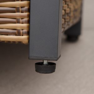 Outsunny Outdoor Propane Gas Fire Pit Table, 50,000 BTU Electric Ignition Gas Firepit with Glass Cover, Black Glass Tabletop and CSA Certification, Brown - Image 9