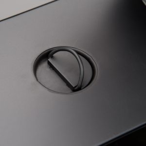 Outsunny Outdoor Propane Gas Fire Pit Table, 50,000 BTU Electric Ignition Gas Firepit with Glass Cover, Black Glass Tabletop and CSA Certification, Brown - Image 10