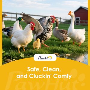 PawHut Metal Chicken Coop with Water- and UV-Protection Cover for Backyard Hen, Duck, Rabbit, 6.6' x 6.6' x 6.6' - Image 10