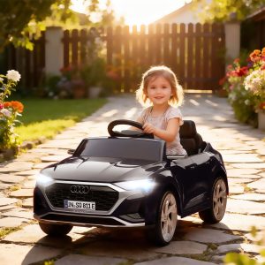 Qaba 12V Battery Powered Kids Electric Car, Audi Q8 etron Sportback Licensed Ride on Car w/ Remote Control, Black - Image 18