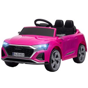 Qaba 12V Ride-On Car with Remote Control, Battery Powered Audi Q8 etron Sportback Licensed, for Kids 3-4 years old, Pink - Image 2