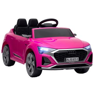 Qaba 12V Ride-On Car with Remote Control, Battery Powered Audi Q8 etron Sportback Licensed, for Kids 3-4 years old, Pink - Image 11