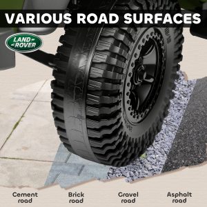 Qaba Land Rover Licensed Kids Ride on Truck with Remote Control, Spring Suspension, LED Lights, 3 Speed, Dark Green - Image 19