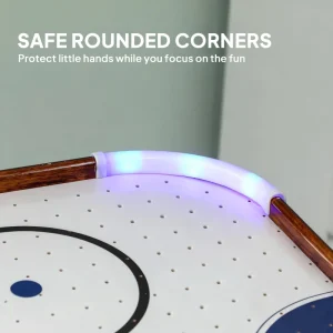 Soozier 61" Air Hockey Table, Arcade Game Table with LED Scoreboard and Manual Scorers, Pushers, Pucks - Image 11