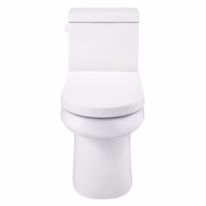 White One-Piece Toilet With Round Bowl and Dual Flush - Image 3