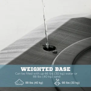 Outdoor Portable Basketball Hoop and Stand with Backboard Weighted Base Wheels, 115.4"-137.8" Height Adjustable - Image 7