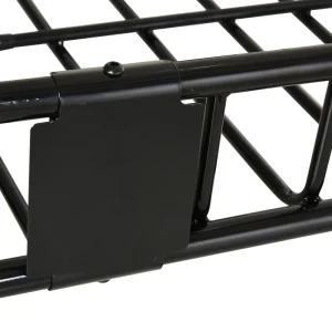64"/43" x 39" Car Roof Rack, Length Adjustable Roof Basket, Universal Rooftop Cargo Carrier Basket with U-bolts, 220 lbs Capacity - Image 10
