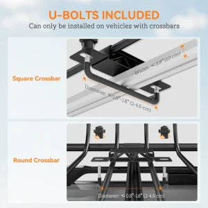Roof Rack Cargo Carrier Basket, 330LBS Heavy Duty Roof Basket, 46" x 36" x 4.5" Rooftop Cargo Carrier for SUV, Truck - Image 7