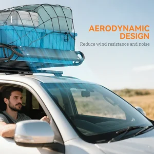 Roof Rack Cargo Carrier Basket, 330LBS Heavy Duty Roof Basket, 46" x 36" x 4.5" Rooftop Cargo Carrier for SUV, Truck - Image 8