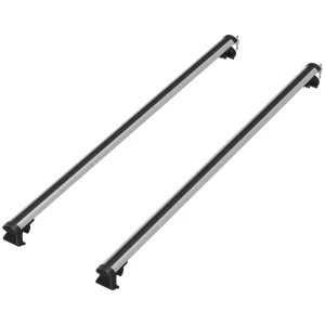 2pc Roof Rack Car Roof Top Lockable Aluminum Cross Bars Adjustable Baggage Luggage Carrier, Silver (49") - Image 9