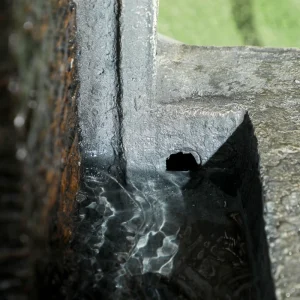 5-Tiered Cascading Bowls Outdoor Water Fountain with LED Lights, Adjustable Flow, 43.3-inch Resin Waterfall Fountain - Image 9