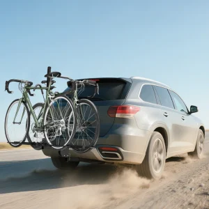 Hitch Bike Rack for Car, 200 lbs 2 Bike Rack with Platform Style, Safety Strap for 2" Receiver, Black - Image 9